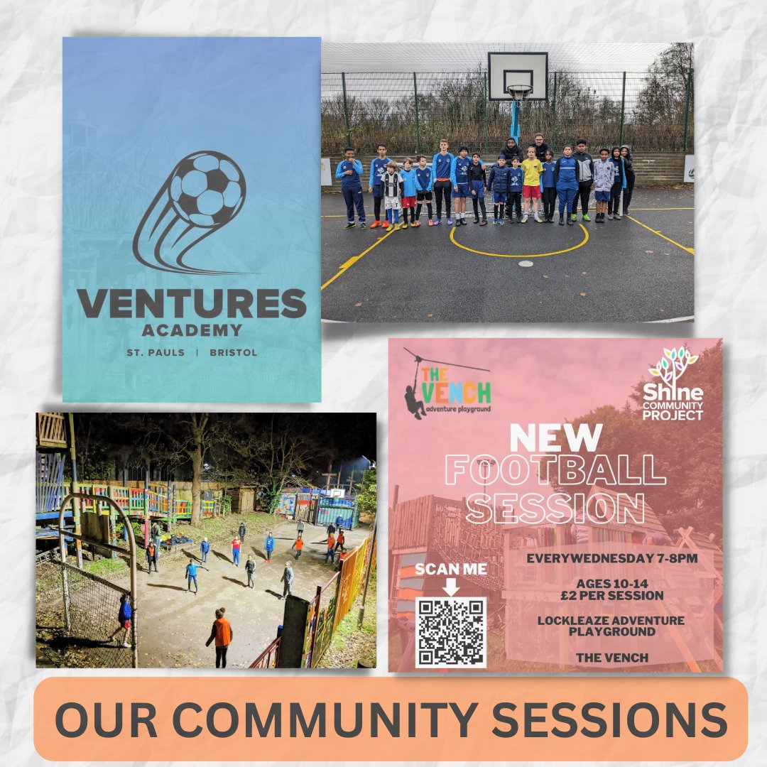 Shine4Community's tweet photo. With the end of the year creeping up on us here is a look at all the work we have lined up for 2023.

Come and join us at these sessions next year.

#CommunitySport #InclusiveSport 
#Football #Basketball #Cricket #Hockey #Bristol https://t.co/q3CHixI3lV