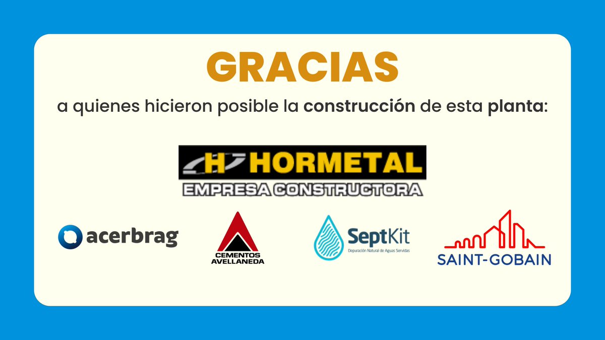 TECHOarg's tweet photo. Agradecemos a 
@Escobar_Muni
 por la cesión en comodato del terreno, a 
@HORMETALsa
 que donó la ingeniería, proyecto y ejecución de la obra y también a @barbieriarg , @consulsteel , @PRADECONsa , @TerniumArg , Acerbrag, @CementosAvellan , SeptKit y Saint-Gobain. https://t.co/EE1w77P9gn