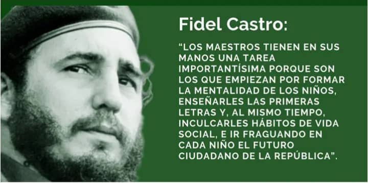"Ser cultos es el único modo de ser libres". Felicidades para todos los educadores en su día
<a href="/Cubacooperabol2/">Brigada Médica 🇨🇺 Bolívar🇻🇪</a> 
<a href="/cubacooperaven/">Brigada Médica Cubana en Venezuela</a> 
#CubaEduca 
#CubaPorLaVida 
#MejorSinBloqueo
<a href="/CDILaUnidad/">CDI La Unidad Estado Bolívar Oficial</a> 
<a href="/Jose_Alzaro/">José Alejandro Zamora Rodríguez</a>
