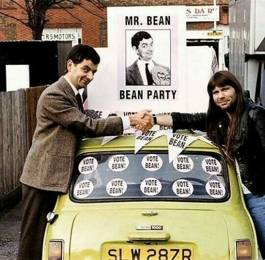 crockpics's tweet photo. Bruce Dickinson and Rowan Atkinson. https://t.co/TKcrpJRzjH