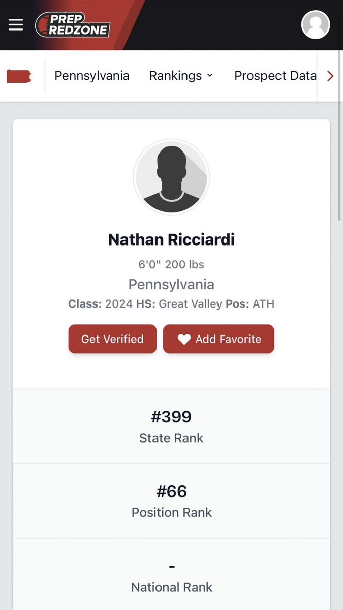 Nathan Ricciardi (@natericciardi1) on Twitter photo Proud to be selected as one of the top players in PA for the Class of 2024! More work to be done! @PRZPAvic <a href="/GreatValleyFB/">GVFootball</a> <a href="/Jeff_Martin28/">Jeff Martin</a> Proud to be selected as one of the top players in PA for the Class of 2024! More work to be done! @PRZPAvic <a href="/GreatValleyFB/">GVFootball</a> <a href="/Jeff_Martin28/">Jeff Martin</a>