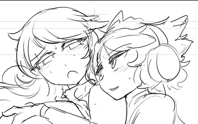 長く絵描いてるわりにこの角度の顔描くのって初めてじゃない? 