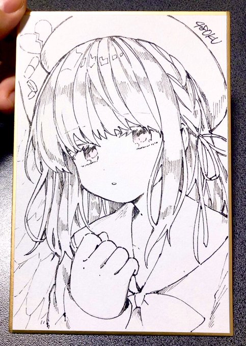 色紙もう1枚描いた〜HEARTACHE❤️‍🩹 