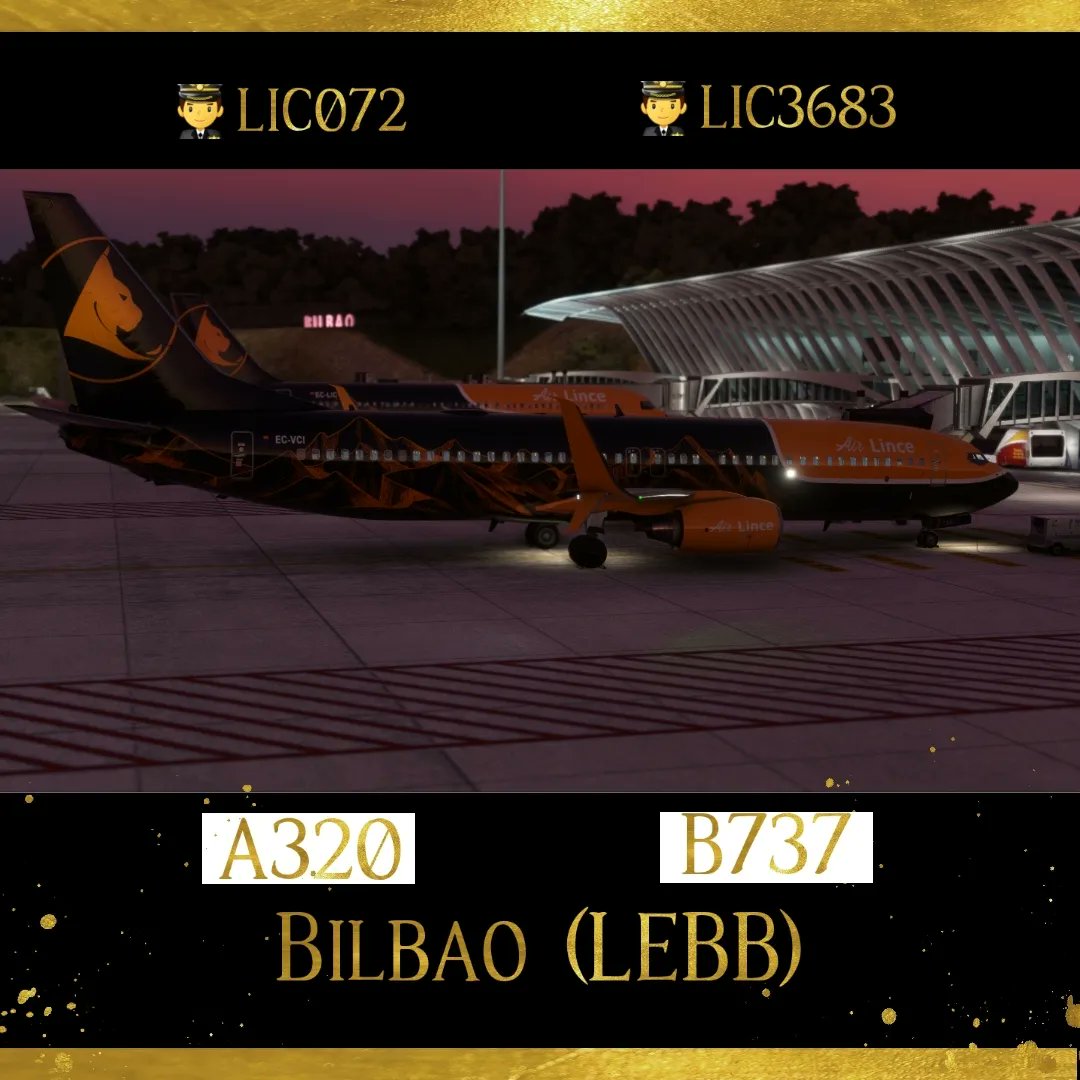 AirLinceVA's tweet photo. Os dejamos unas capturas de nuestros pilotos 👨✈️LIC072 y 👨✈️LIC3683, que coincidieron en su salida de #Bilbao (LEBL) en @IVAOES
#AirSimulation #SomosLinces #MSFS2020 #Airbus #IVAO #Boeing https://t.co/fS7VW1tyRE