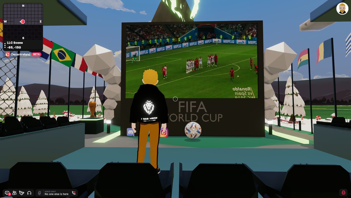 Bullion (@0xbullion) on Twitter photo 👀#WorldCup highlights at the <a href="/Lucky_Lion_Club/">LUCKY LION CLUB</a> HQ in <a href="/decentraland/">Decentraland</a>!! 🦁#LLCTRIBE #NFTCommunity 👀#WorldCup highlights at the <a href="/Lucky_Lion_Club/">LUCKY LION CLUB</a> HQ in <a href="/decentraland/">Decentraland</a>!! 🦁#LLCTRIBE #NFTCommunity