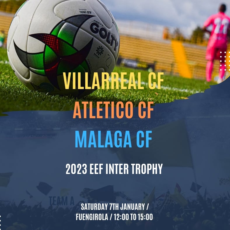EefElite's tweet photo. First tournament of 2023 ⚡⚡

3 teams battle it out to compete in the Fuengirola Cup in February 🙌🙌

#expatsclub #costadelsol #lovefootball #expats #spain #futbol #expatfootballspain #blueskies #fun #mijas #fitness #fuengirola #getfit #newfriends #lifeinspain #malagacity https://t.co/CuzkFV2JRr