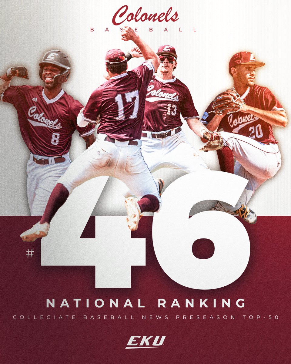 Ranked in <a href="/CBNewspaper/">Collegiate Baseball</a> Fabulous 50 Pre-Season Poll.

Higher than programs like South Carolina, Alabama, Arizona State, Notre Dame, Southern Cal &amp; Indiana.

Full Story 👉 bit.ly/3GbYINP