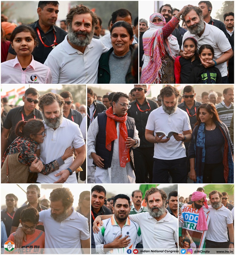 INCIndia's tweet photo. ...क्योंकि प्यार का दूसरा नाम ही #BharatJodoYatra है। https://t.co/GHYGbVNhAN