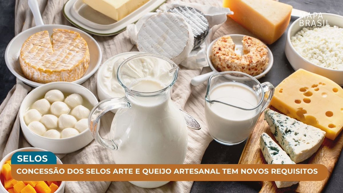 Mapa_Brasil's tweet image. 🧀 Os órgãos de agricultura e pecuária federal e municipais já podem conceder esses dois tipos de selo. A nova portaria traz as regras de como o município pode fazer o pedido de #concessão. 
Saiba mais: gov.br/agricultura/pt…
