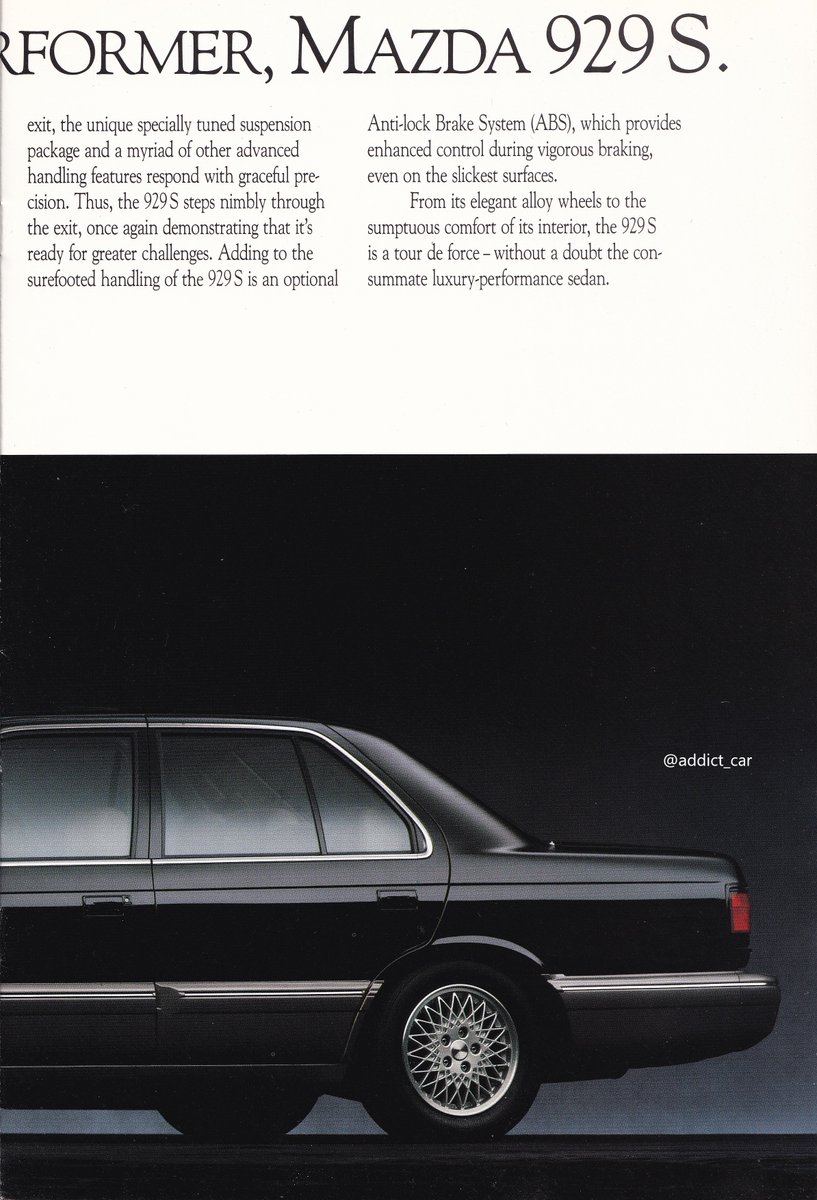 A traditional Mazda export nameplate since the early '70s, the 929
