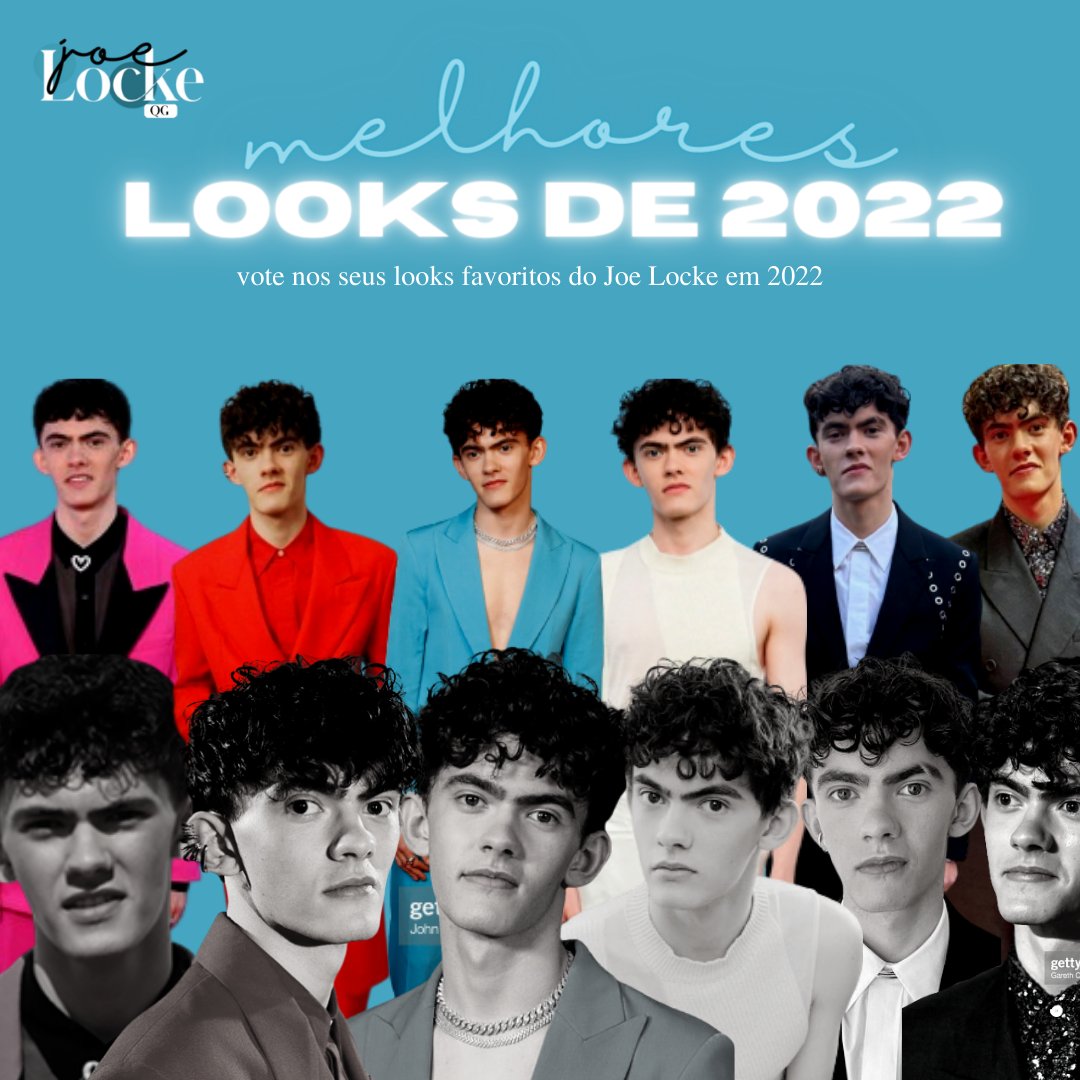 LockeBrasil's tweet photo. 🕺TOP LOOKS DO JOE LOCKE EM 2022🕺 

— Vote quantas vezes quiser
— Resultado: 26/12

🔗: https://t.co/6jtGHWghuB https://t.co/lqZ0uxAUTn