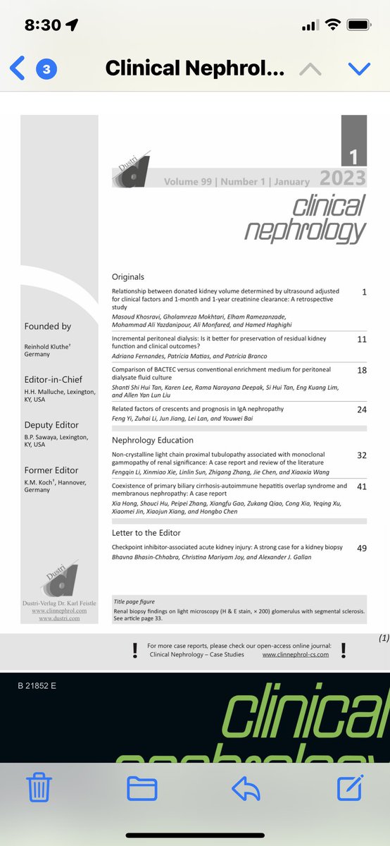 Exciting Jan issue 

Incremental PD
⁦<a href="/PD_Perls/">Jeff Perl</a>⁩

CPI AKI and Renal biopsy 
and many more 
⁦<a href="/BhavnaBhasin1/">Bhavna Bhasin-Chhabra</a>⁩ 

dustri.com/nc/journals-in…
