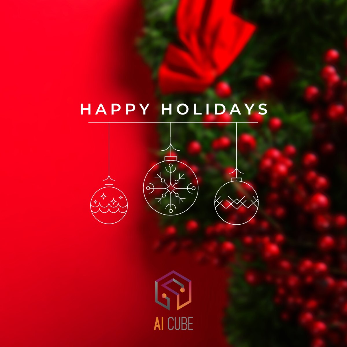 On behalf of the AI-CUBE Project we wish you All a Happy Holiday Season and a Happy New Year! We look forward meeting you in 2023 to present the final results of the project!
#artificialintelligence #bigdata