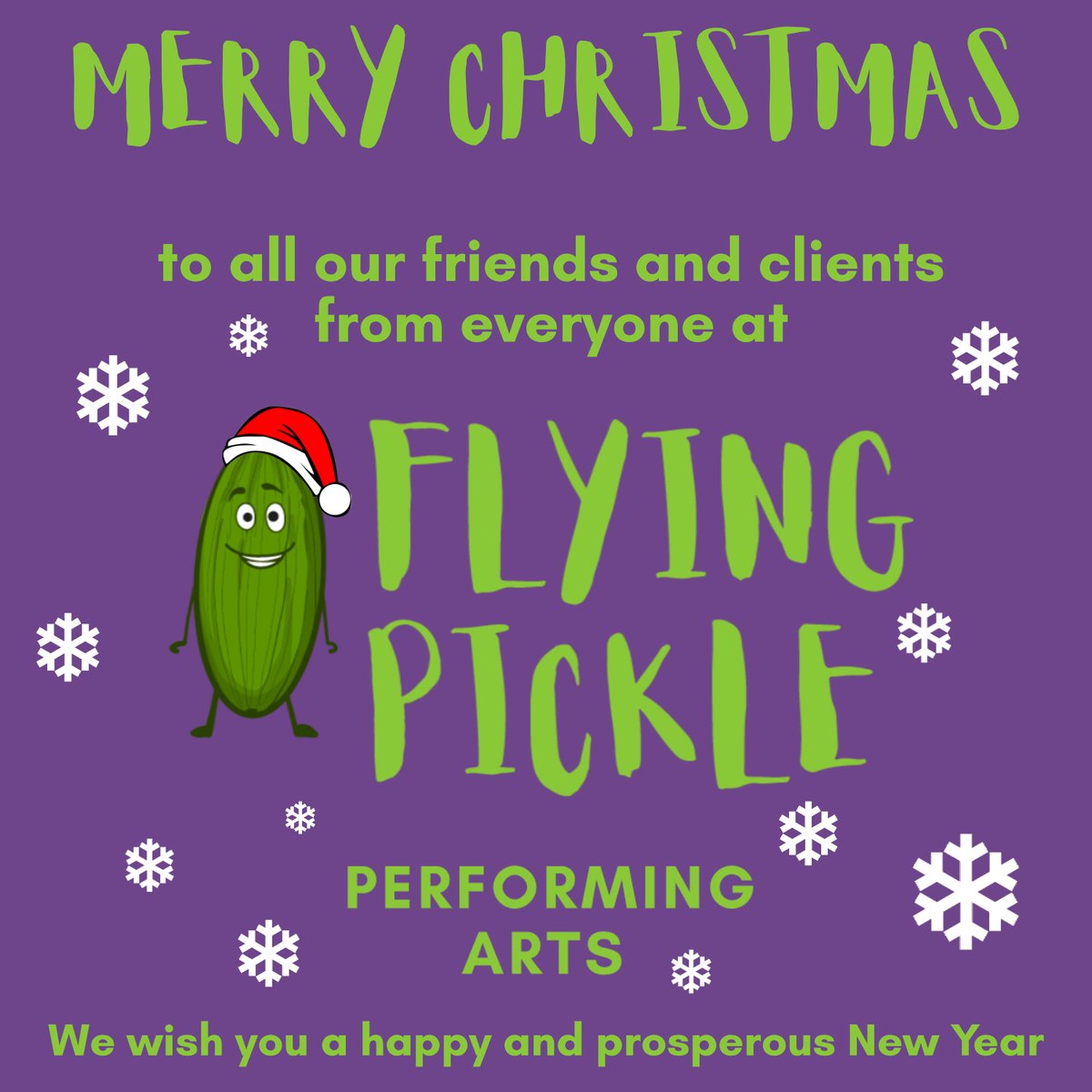 FlyingPickleUK's tweet photo. Merry Christmas and a Happy New year from everyone at Flying Pickle Performing Arts. Here's to an even better 2023! 

#flyingpickle #performingarts #voicedemo #storytelling #voicecoaching #educationalworkshops #southwestlondon #theatrecompany #audiobooknarrator #audioproduction https://t.co/h20c5Lhbgx