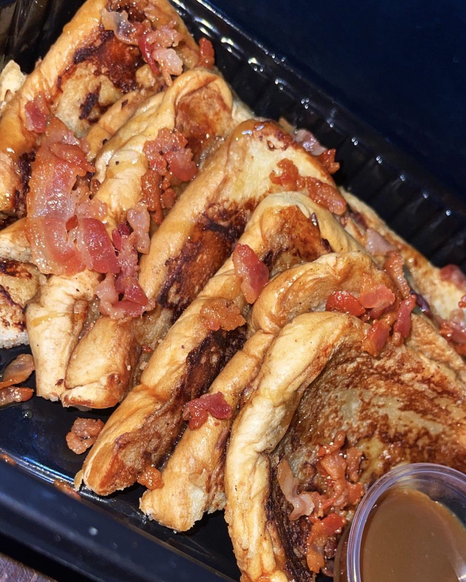 Caramel Bacon French Toast 🤤