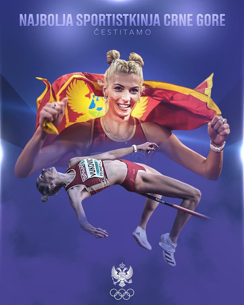 Marija Vuković najuspješnija je sportistkinja Crne Gore u 2022. godini u izboru COK-a! 👑🇲🇪