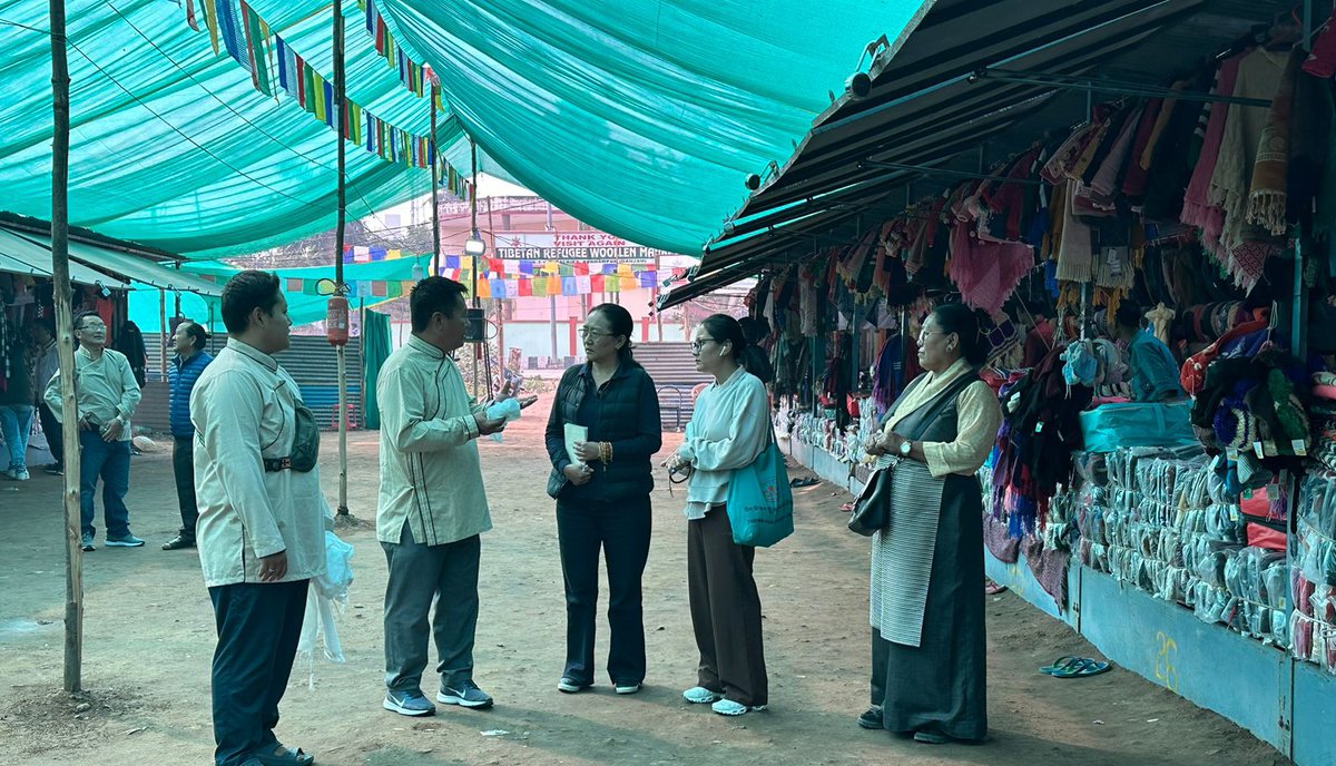 Tibparliament's tweet photo. The parliamentarians visited the Tibetan winter markets of #Bhubaneswar, #Brahampur and #Cuttack today. https://t.co/Dwr8eYmnZ8