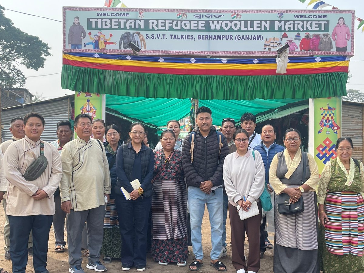 Tibparliament's tweet photo. The parliamentarians visited the Tibetan winter markets of #Bhubaneswar, #Brahampur and #Cuttack today. https://t.co/Dwr8eYmnZ8
