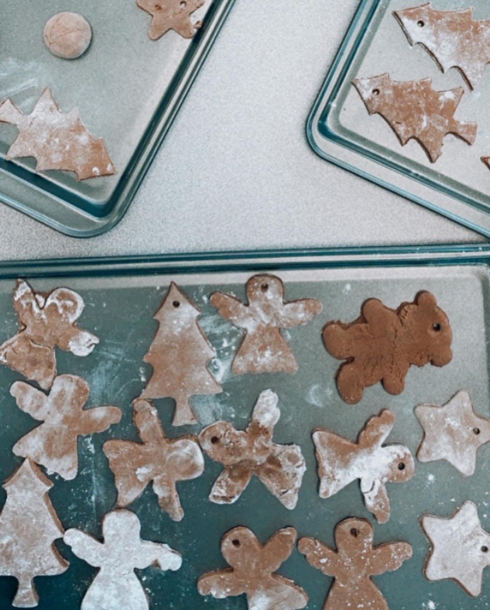 Cinnamon Ornaments 🎄Baking as a class is one of my favourite activities. The conversations, memories and experience that comes from a shared process of measuring, mixing, rolling and cutting is magical.