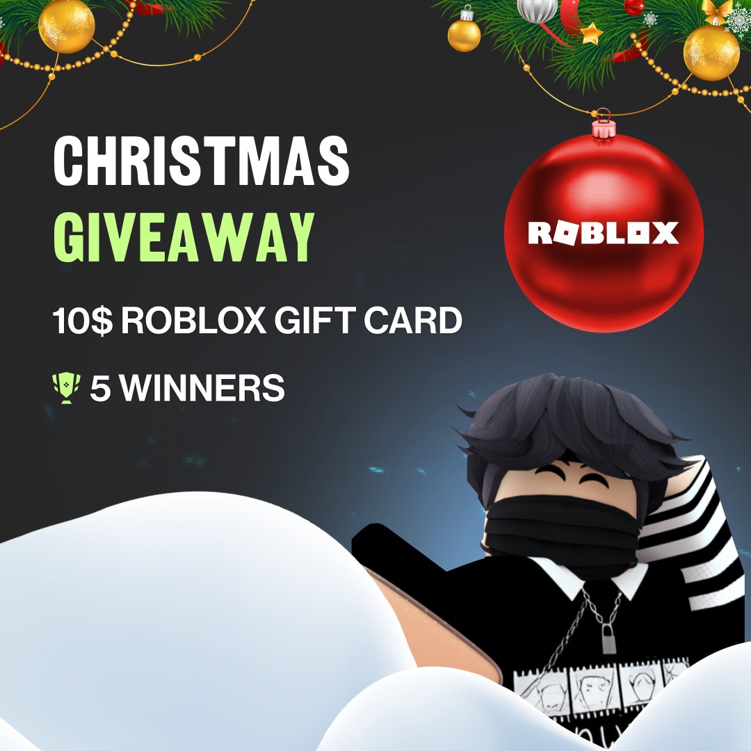 Will on X: Merry Christmas Everyone!🎄 Giving away 2x $25 Robux Gift card  Codes! To enter: Like👍 Retweet♻️ Tag a friend 🙋‍♂️ #RobloxDev #Roblox   / X