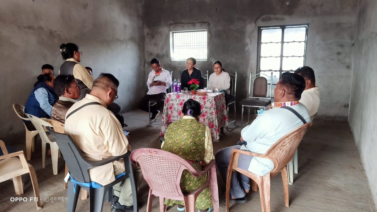 Tibparliament's tweet photo. As per the program of the Tibetan Parliament-in-Exile, parliamentarians Tsering Lhamo and Tenzin Choezin have successfully visited Phuntsokling Tibetan Settlement of Odisha from 19th to 22nd December, 2022. https://t.co/EFGQyUEDBM