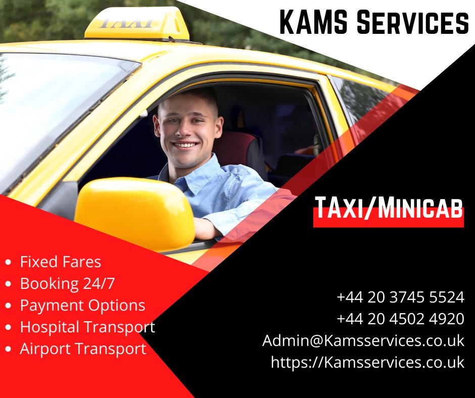 kamsservicesltd's tweet photo. Booking a premium minicab/ taxi service is really easy. We are just one phone call away.

Book your ride.
Call Us:- +44 20 3745 5524
+44 20 4502 4920
Email Us:- Admin@Kamsservices.co.uk
Or Visit:- https://t.co/8dnTamXUj9
Or Book Directly:- https://t.co/72s6fkMVKk
#minicab https://t.co/nXprcGeiYO