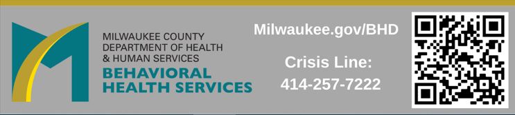 CountyDhhs's tweet photo. BHS Access Clinic staff will be working remotely 12/22 - 12/23. Mental Health Clinic staff will also be working remotely today and tomorrow. If you are having a mental health or substance use crisis, please call our 24-HOUR CRISIS LINE AT 414-257-7222. https://t.co/USdqEx7RGd