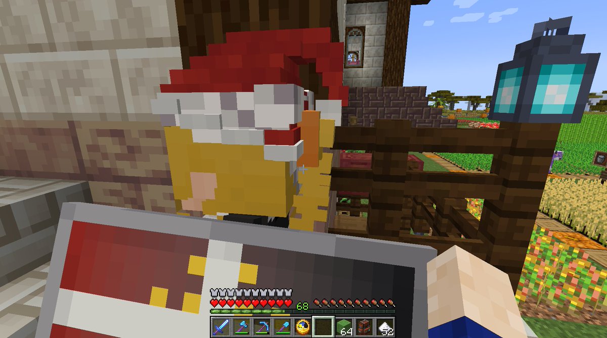 ComanHoliday's tweet photo. ＃Minecraft #マイクラ #LittleMaidReBirth #ChristmasFestivityMod 
サンタ帽子被っても玲子ちゃんの巻き巻きポニテは
可愛いですね(⸝⸝⸝´꒳`⸝⸝⸝) https://t.co/7kZ5k5pIeb