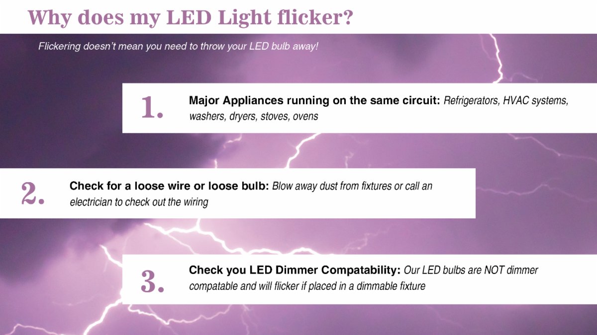 MiracleLED's tweet photo. Although LED bulbs CAN be the issue, there are many other things you could check out if you just can't get that annoying flickering to stop >>> 
#lightbulbies #recycleeverything #greenliving #recycleright #energysavingtips #ledlightbulbs #recycler #ledlightbulb https://t.co/PHo4LvIhEQ