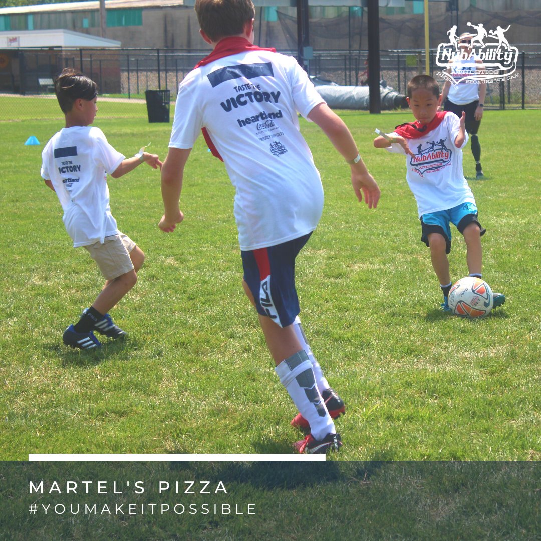 <a href="/MartelsPizza/">Martel’s Pizza</a> - thank you for sponsoring our camp pizza party and providing a great Saturday night for limb-different kids.

#Martels
#OfficialLunchofNubAbilityHeadquarters
#YOUmakeitpossible

#ThankfulThursday
#NubAbility #NubAbilityAthletics #DontNeed2