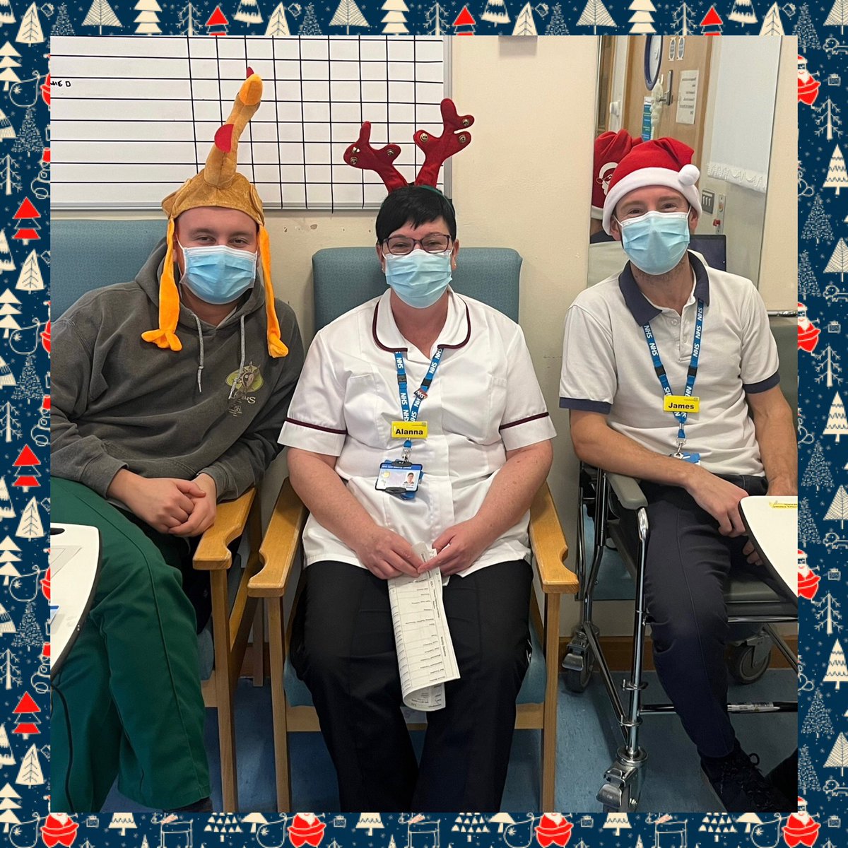SwithlandWard's tweet photo. Therapy green team💚🎄 Thank you for all your hard work this year rehabilitating patients and supporting them to be as independent and safe as possible when they leave the ward👏🏼🙌🏼 @CHSInpatientLPT @LPTnhs https://t.co/lu7d02lFD3