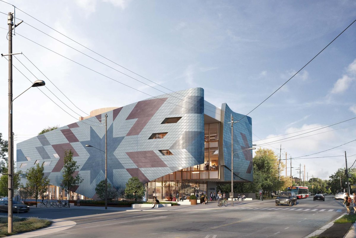 A new <a href="/torontolibrary/">Toronto Public Library</a> branch aims to serve the community while honoring the Indigenous traditions &amp; heritage of those who rightfully own the land. It will be the 1st in the system to be built under the Truth and Reconciliation mandate &amp; commission. More: buff.ly/3HOJtLU