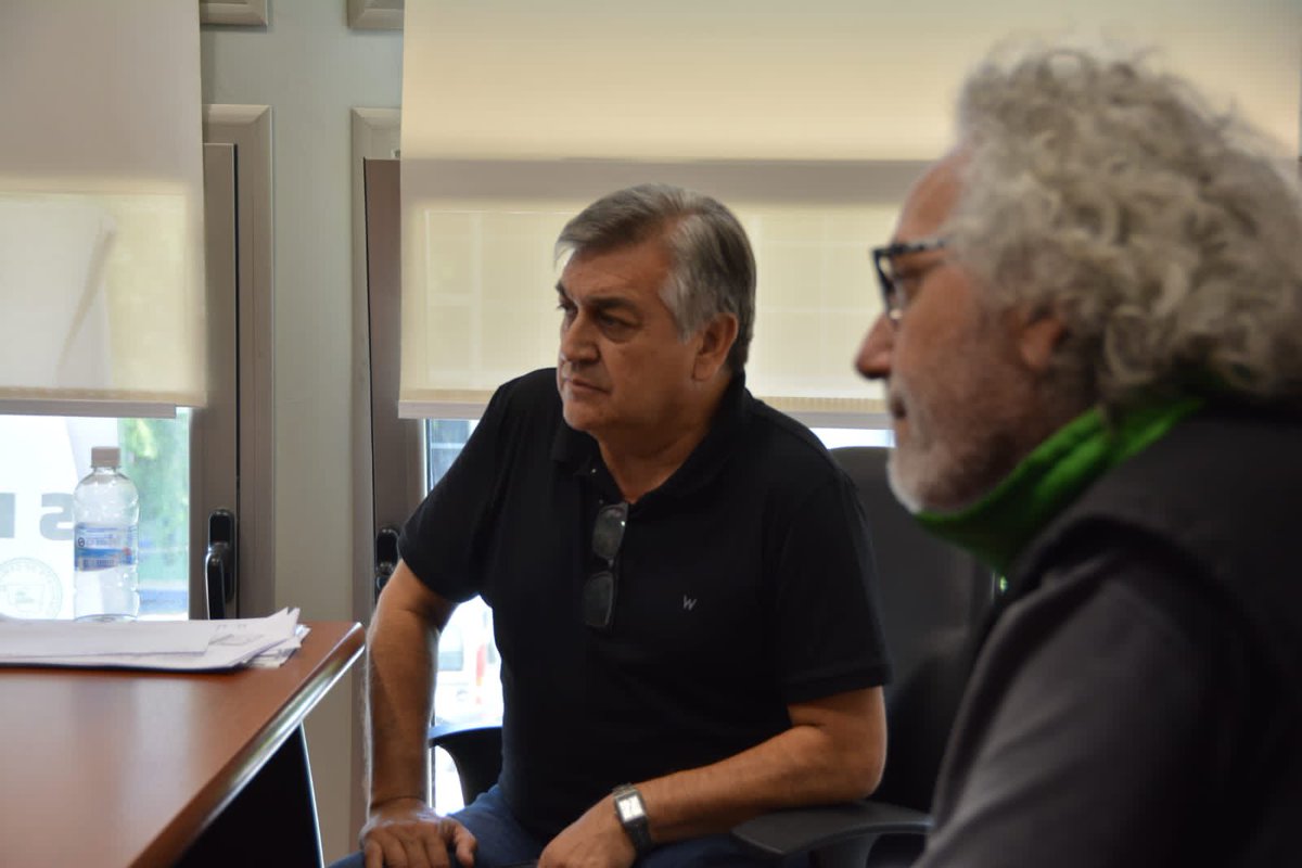 Hoy recibí en mi despacho a los compañeros de la CGT del VIRCH y Puerto Madryn y de ATE para hablar sobre el proyecto de ART y pesca.