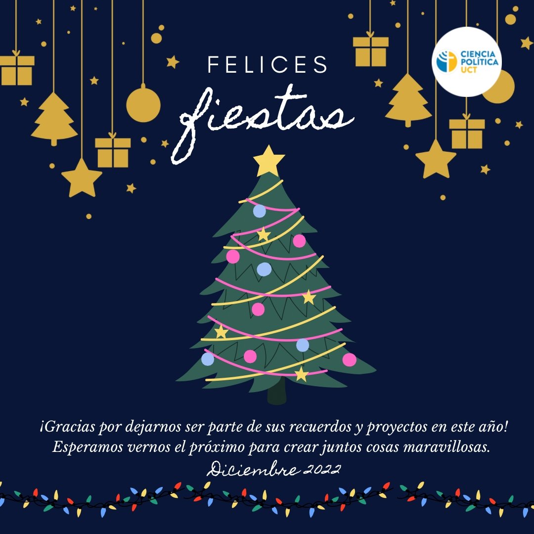 ¡A nuestra comunidad tuitera, les deseamos una feliz navidad y próspero año nuevo! ✨💛