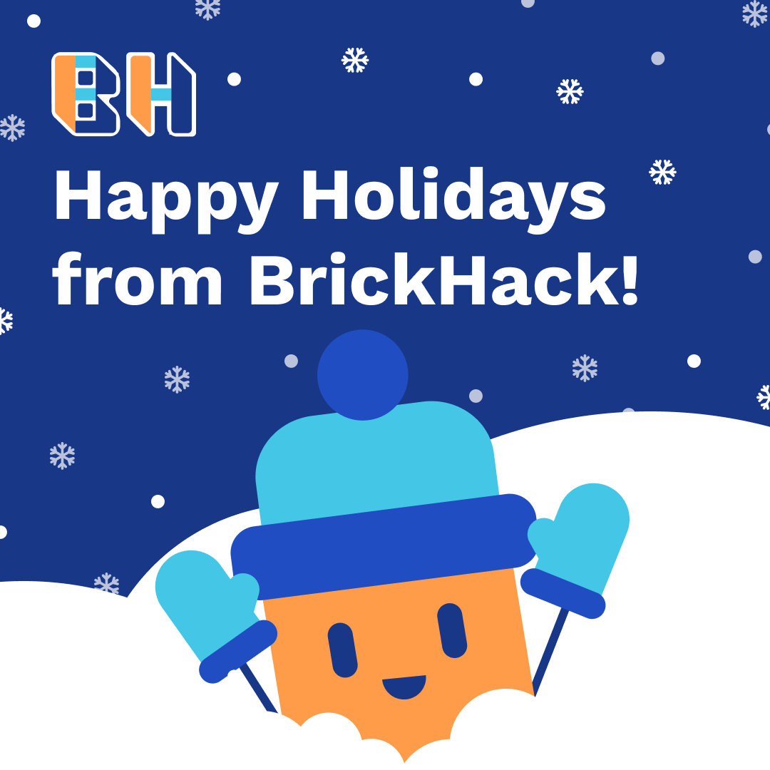 BrickHack (@brickhackrit) on Twitter photo Wishing everyone a restful winter break and happy holidays from all of us at BrickHack!❄ Wishing everyone a restful winter break and happy holidays from all of us at BrickHack!❄