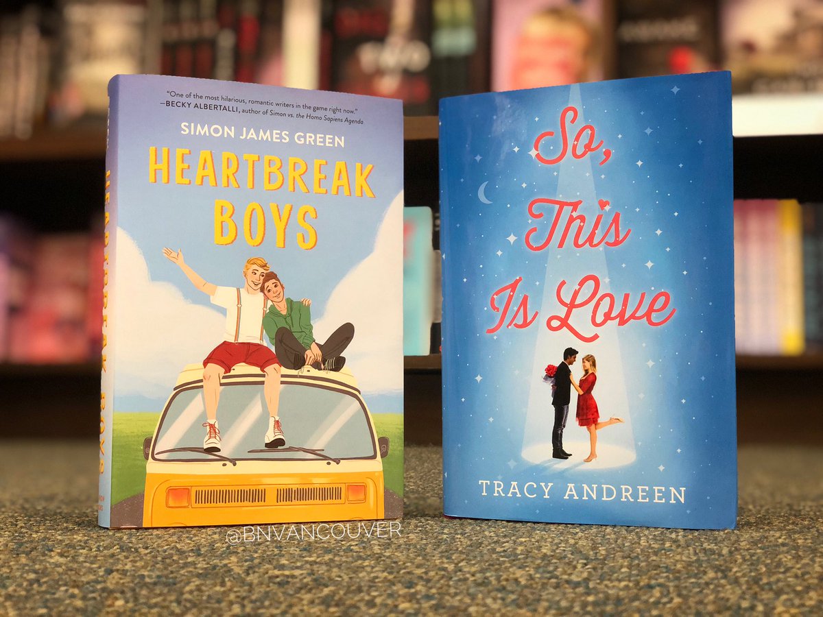 Young Adult New Releases on #YAThursday!

☃️ Heartbreak Boys by @simonjamesgreen
☃️ So, This Is Love @Tracy_Andreen

Happy Holidays and stay safe out there!

#barnesandnoble #yalit #newreleases #YAThursday #holiday #gift #books #bnvancouver #vancouverusa