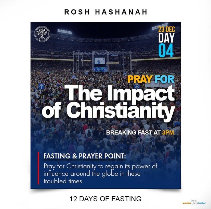 spiritembassyug's tweet photo. DAY 4 PRAYER POINT: PRAY FOR THE IMPACT OF CHRISTIANITY!
Pray for Christianity to regain its power of influence around the globe in these troubled times!
*Breaking fast at 3pm*
#UebertAngel #Prayer #GoodNewsWorld #Fasting https://t.co/Ir4Etfffqp