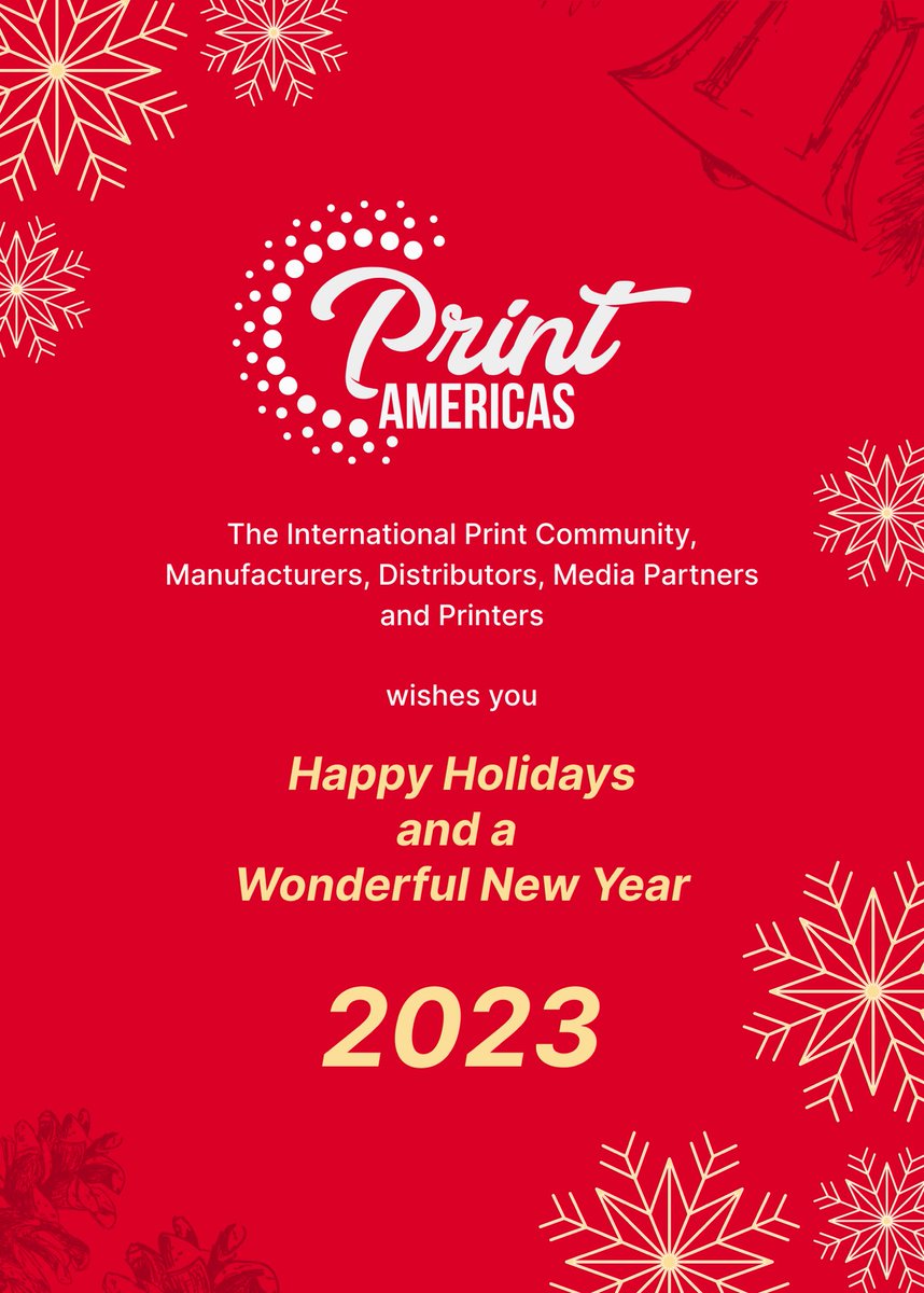 PrintAmericas's tweet photo. Happy Holidays and a Wonderful New Year 2023 #NewYear2023 https://t.co/8m0CaB03O9