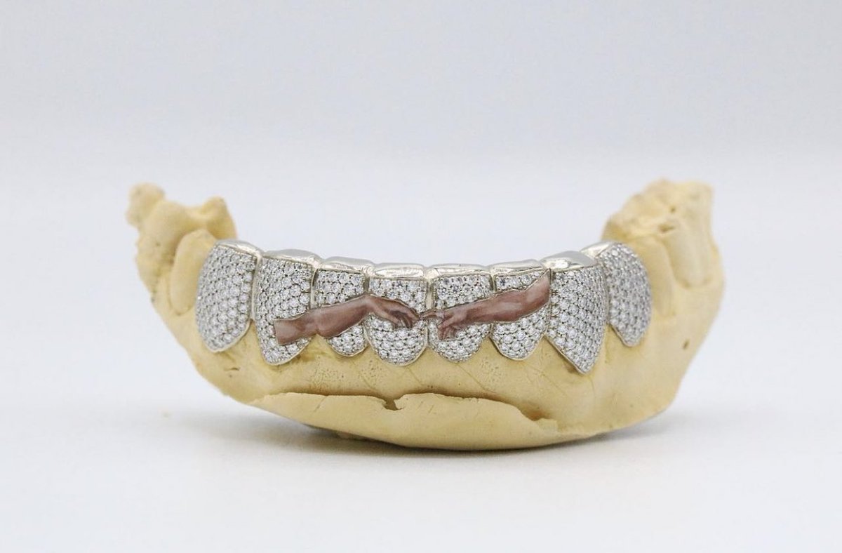 StreetFashion01's tweet photo. Luka Sabbat’s “Holy Grail” Grillz by Gabby Elan (2022) https://t.co/GCBOlFenmg