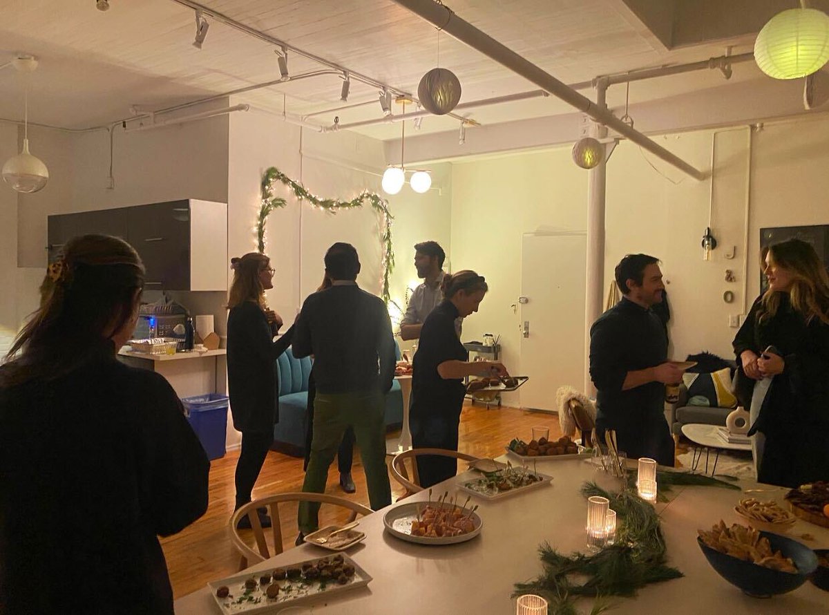 JOLaw_'s tweet photo. Sharing some pics from J&amp;O’s intimate holiday gathering in our NYC office.✨ Wishing everyone a very happy holiday season and New Year! https://t.co/o2vrRWKnjm