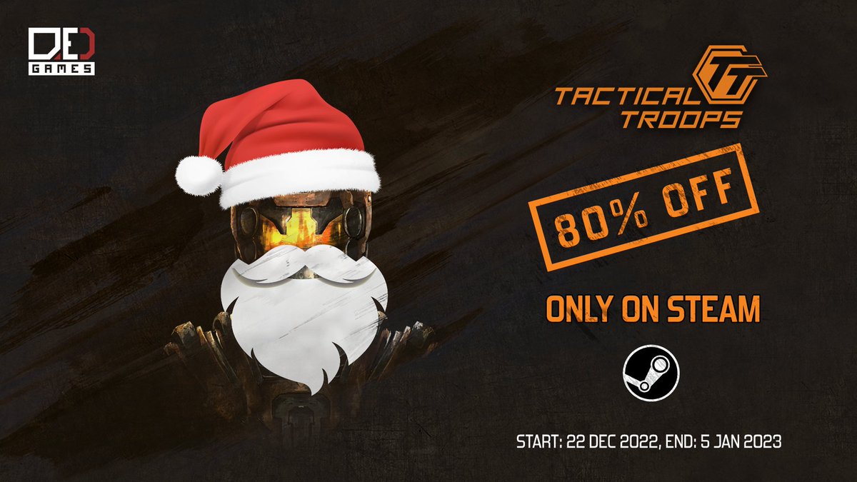 QEDGamesTeam's tweet photo. Attention!!! The discount is going.

Tactical Troops: Anthracite Shift discounted by 80%

https://t.co/hB3KjeMhh2

#Steam  #wintersale #discount #SteamWinterSale  #indiedev #indiegame #IndieGameDev #tacticalgame #TurnBasedThursday https://t.co/DTDTV5slNn