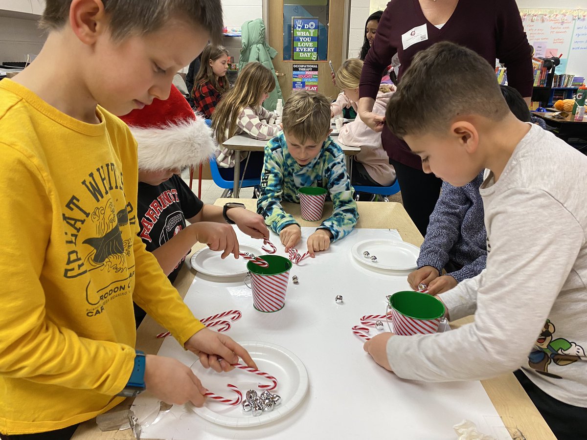 Today, we had our classroom winter party! We played fun games & ate food. We also watched The Tiger Rising movie because we read the book together! ~Molly. #WeeklyStudentTweets #WeBelong220 @GroveAve220