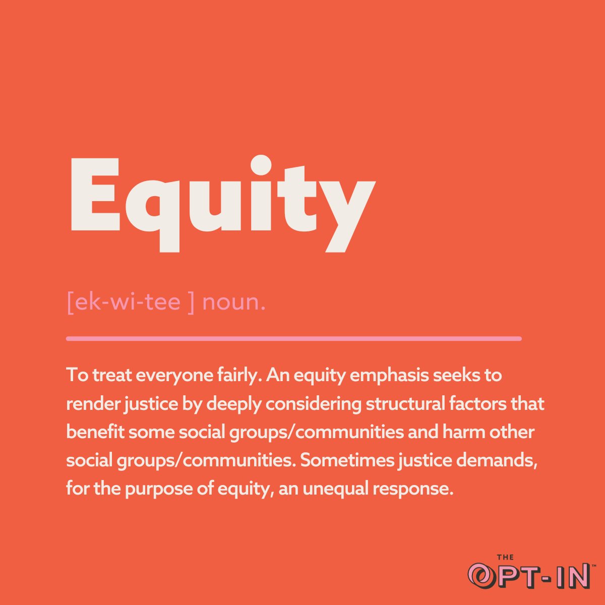 Equity can be a confusing concept to wrap our heads around, especially because it’s often confused with other words. Share this with your audience and tell us what other words often get misdefined. #share #disruptwithlove #diversitymatters #dei #catalystleadership