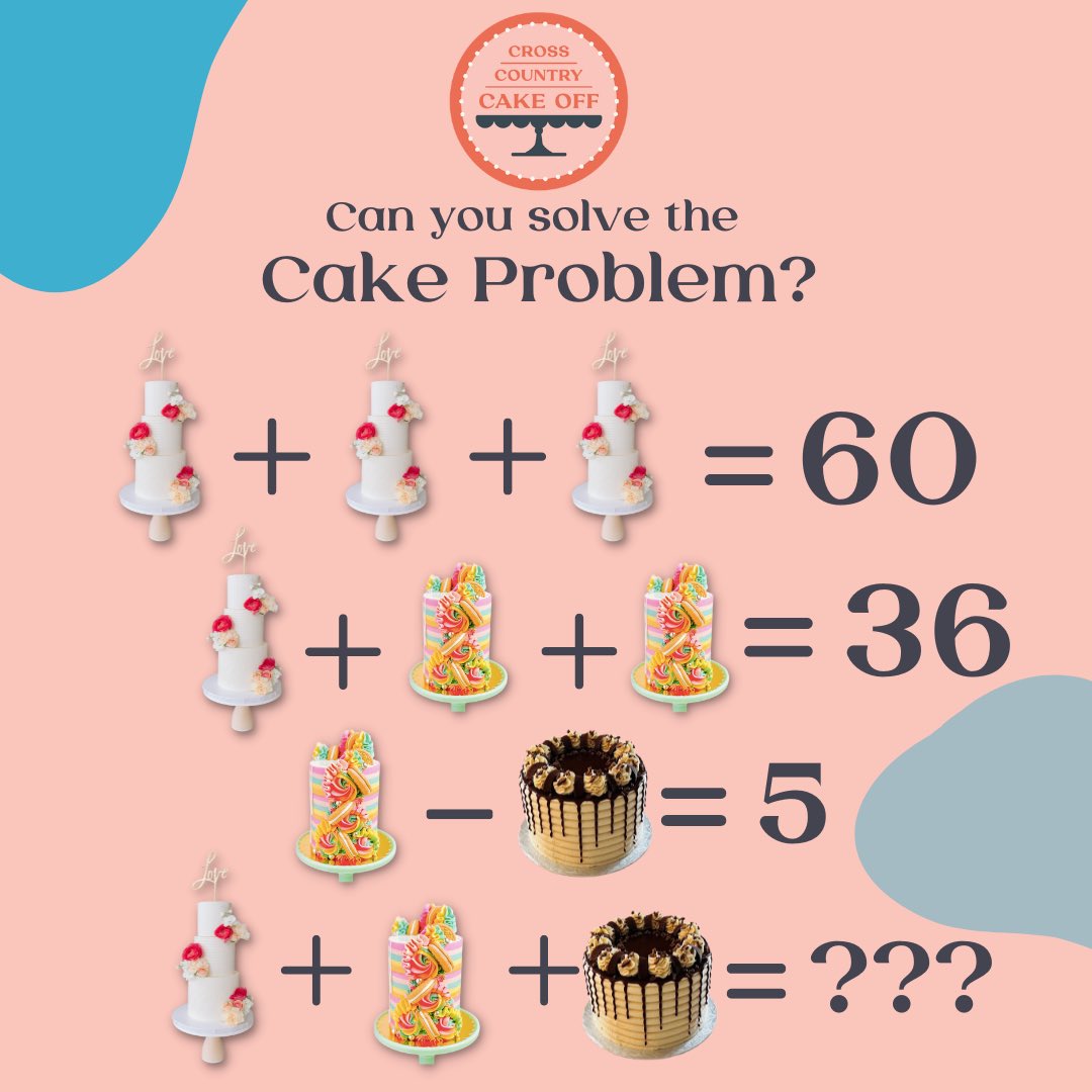CTV's tweet photo. Why count calories when you can just count cakes?! 🍰 #CrossCountryCakeOff https://t.co/AOb3u5h8jZ