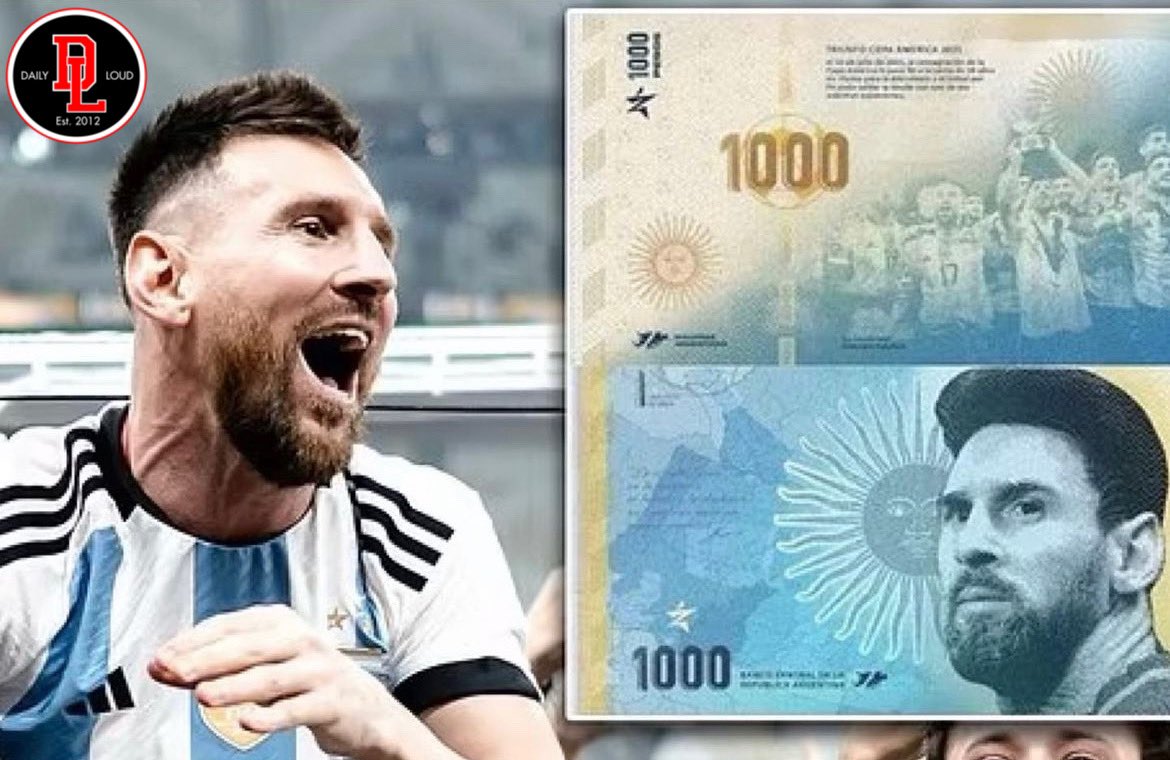 DailyLoud's tweet image. Argentina is now considering putting Lionel Messi on their money after World Cup victory 🤯💵