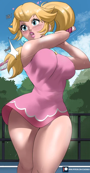 Peach serves the Ball! 