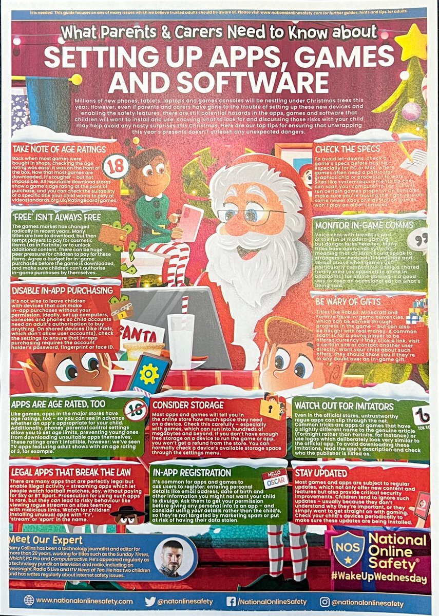LongwickSchool's tweet photo. Some great advice for parents setting up technology for children. Thank you @natonlinesafety https://t.co/LTTTo54tIa