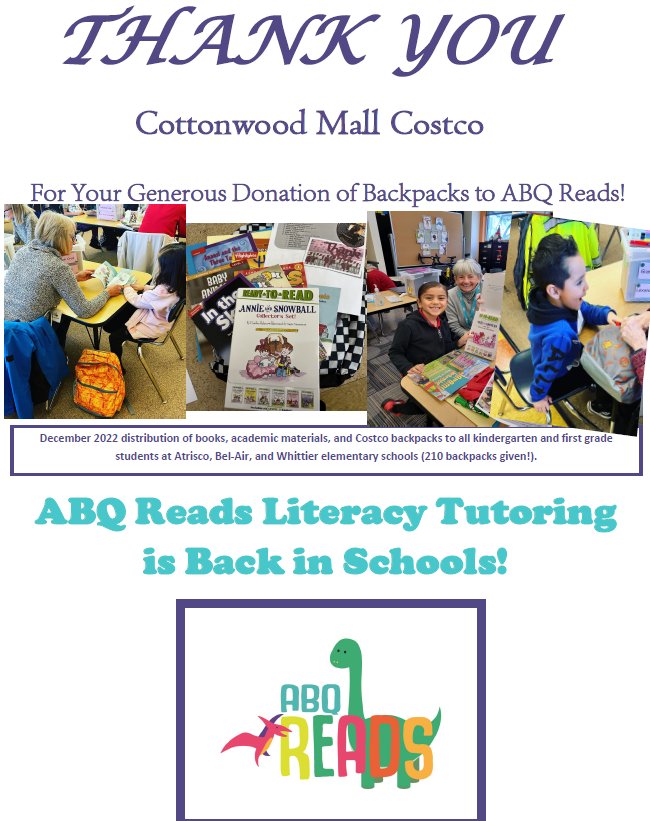 ABQ_Reads's tweet photo. Thank you Costco for making our December giveaway a success! https://t.co/euE6NkXEJ5