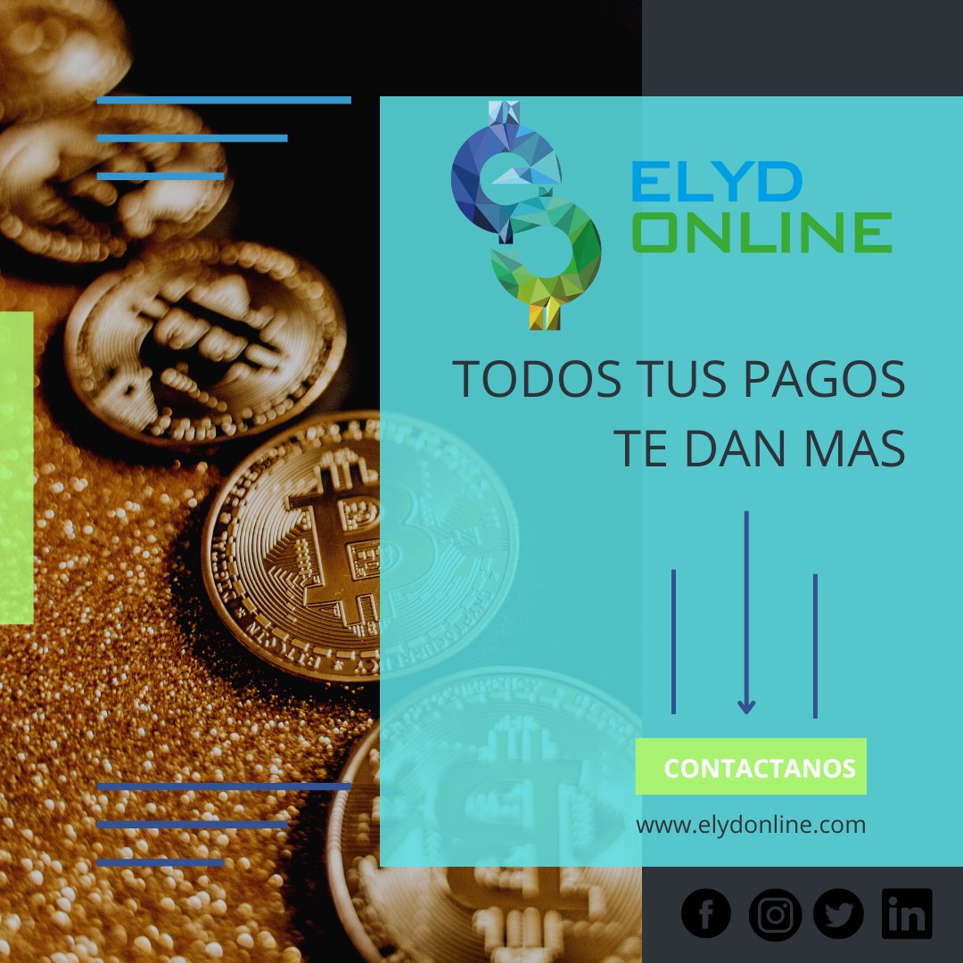 ElydOnline's tweet photo. Con #ELYDONLINE siempre es mejor.
#contactanos #pagosenlinea #merecescrecer #ecommerce #todoenunsololugar https://t.co/qEV17yAtlG