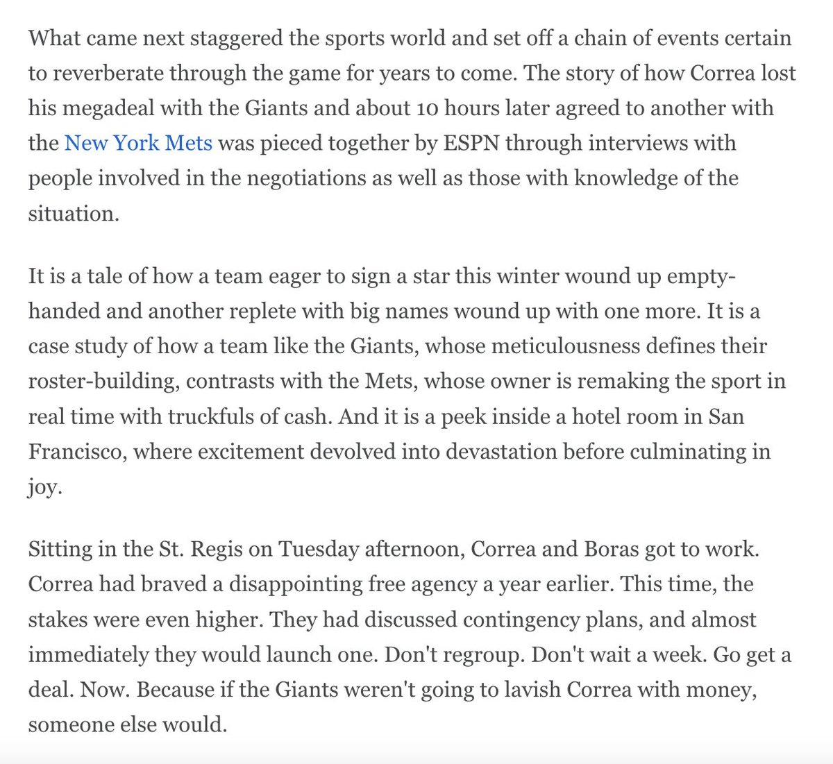The inside story of how Carlos Correa became a New York Met, live at ESPN+: es.pn/3hI7EkH